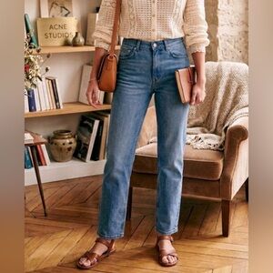Acne Studio $460 straight leg blue wash jeans. Size 27.